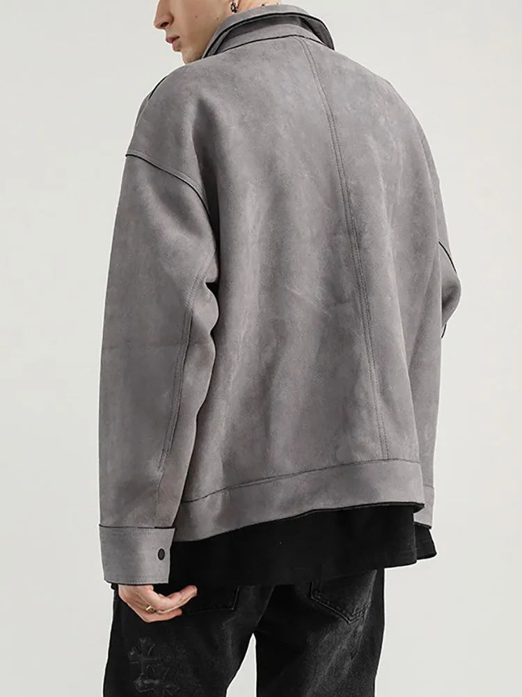 SUEDE CARGO JACKET