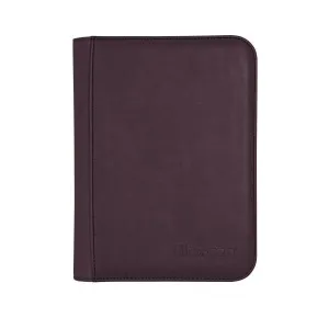 Suede Collection Zippered 4-Pocket Premium PRO-Binder- Amethyst