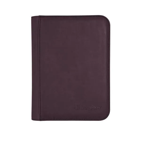 Suede Collection Zippered 4-Pocket Premium PRO-Binder- Amethyst