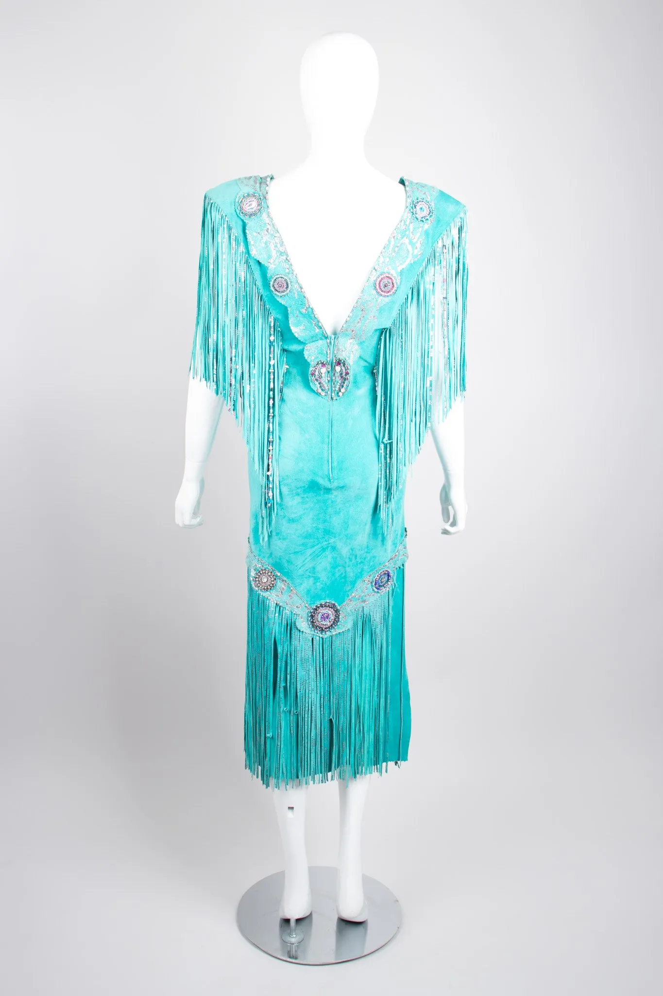Suede Fringe Festival Dress