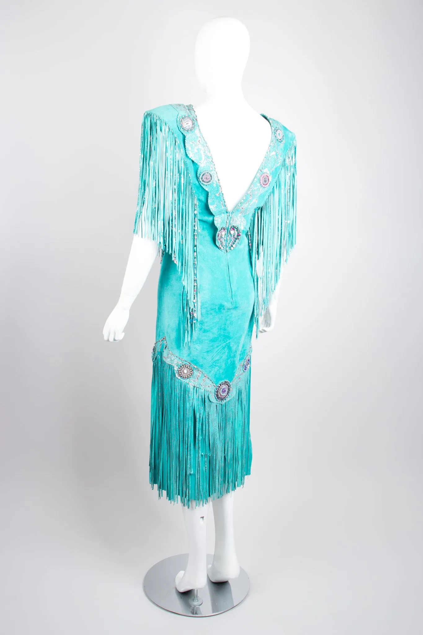 Suede Fringe Festival Dress