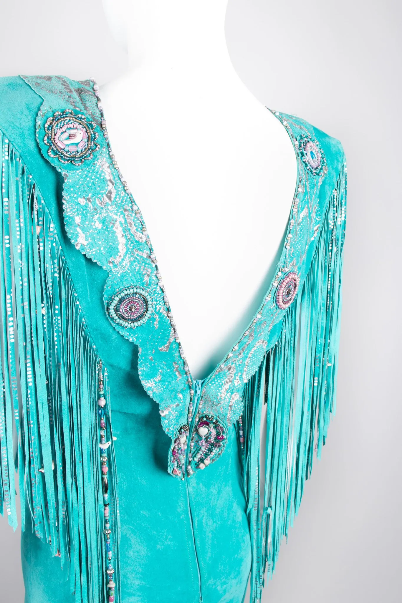 Suede Fringe Festival Dress