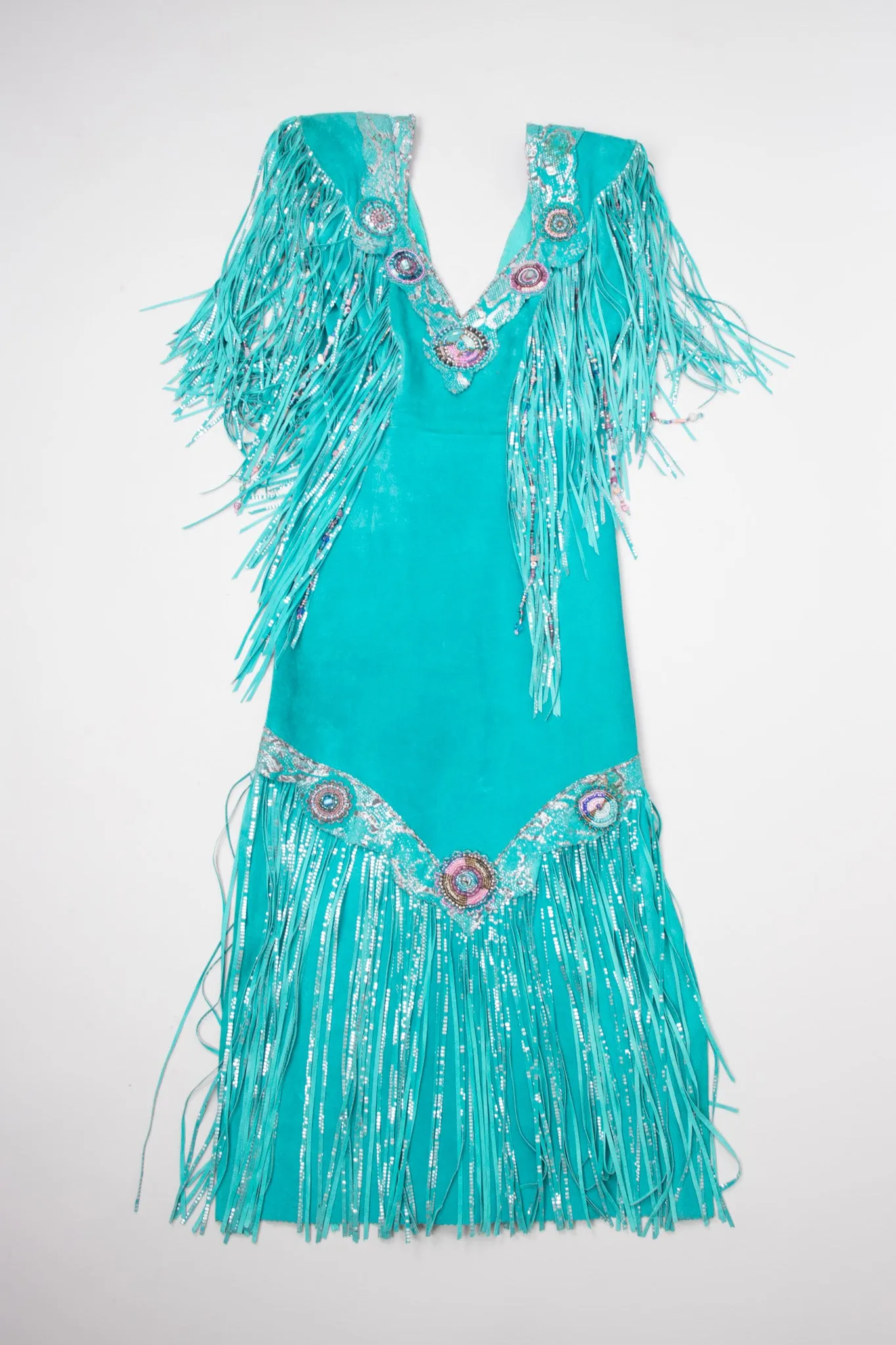 Suede Fringe Festival Dress