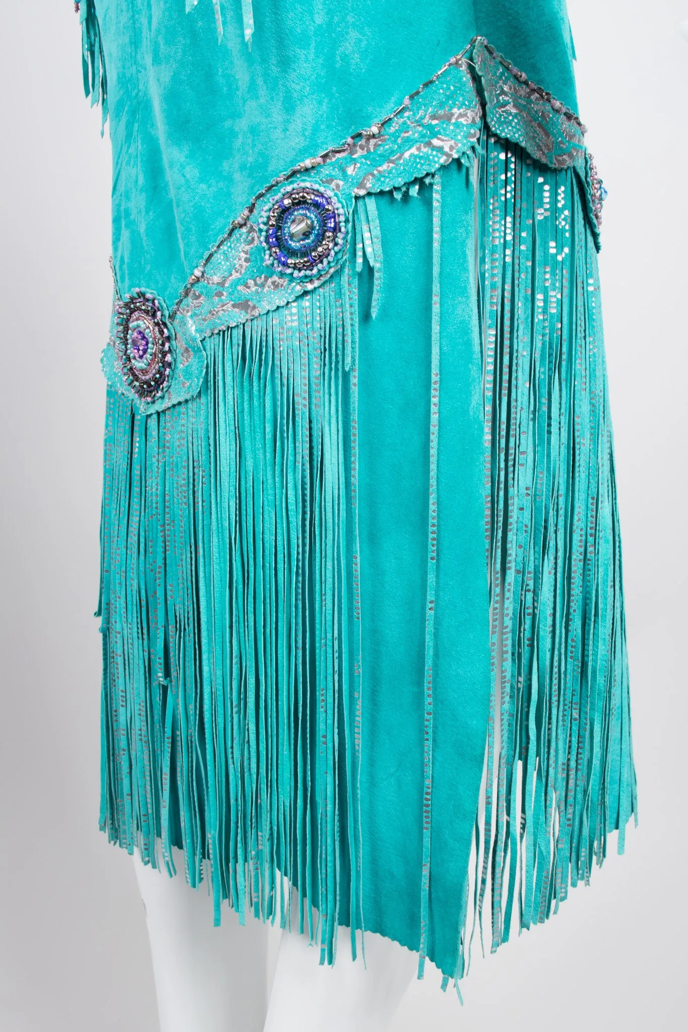 Suede Fringe Festival Dress