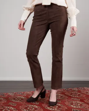 suede kick flare legging - morro