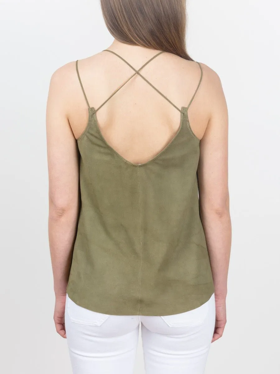 suede top