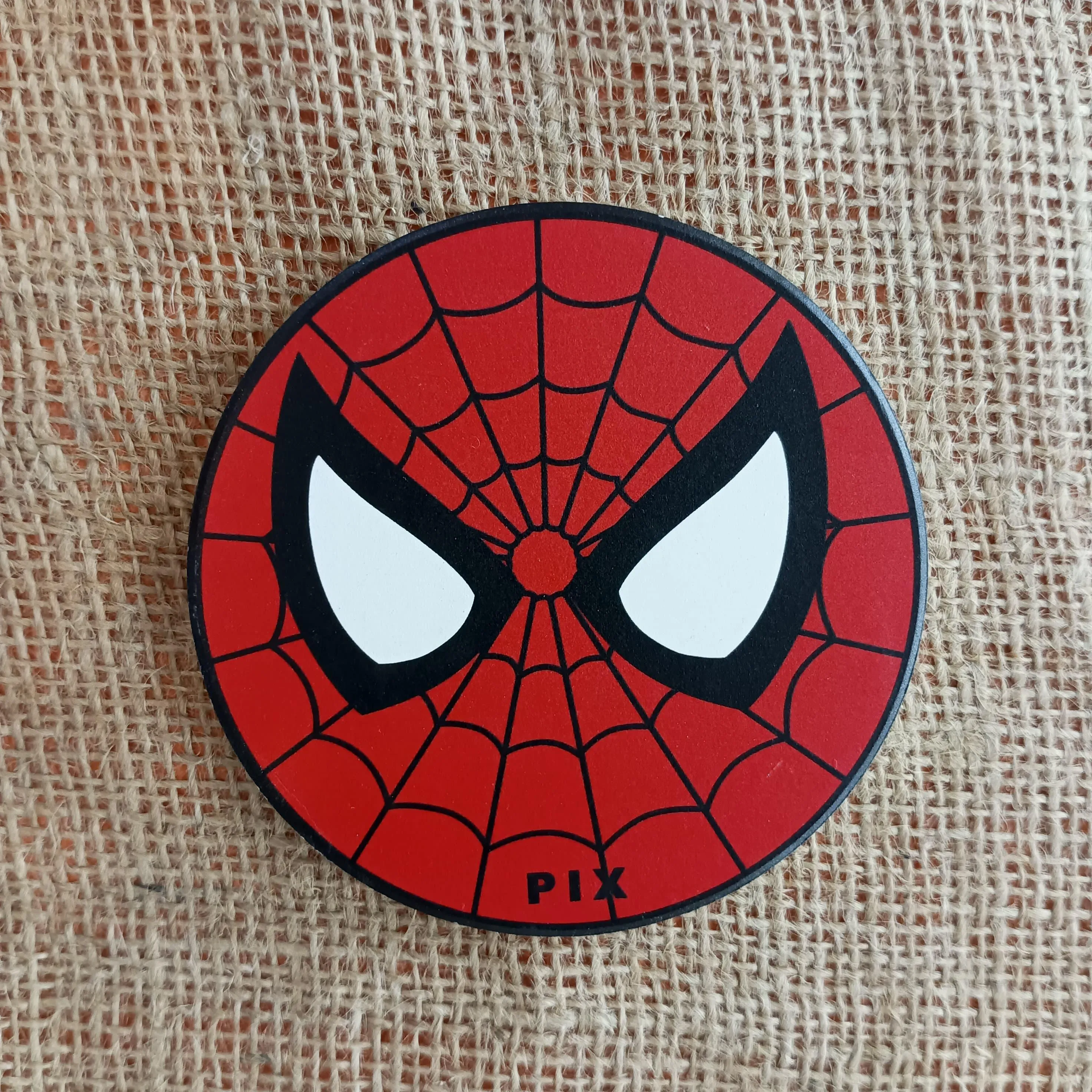 Superhero Porcelain Coasters Set with Metal Rack