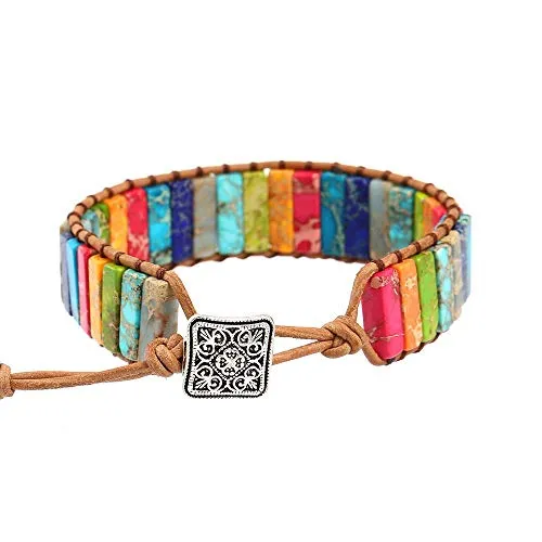Sweetwater Jasper Wrap Adjustable Bracelet