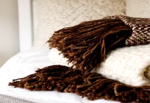 Terracotta Stripes Throw