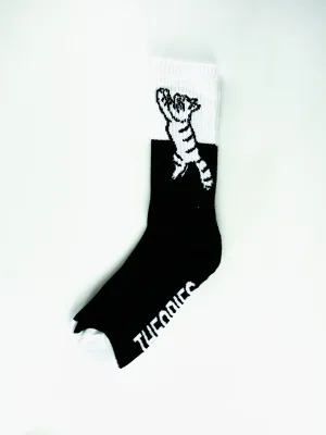 Theories of Atlantis - Conscious Kitty Socks - Black White
