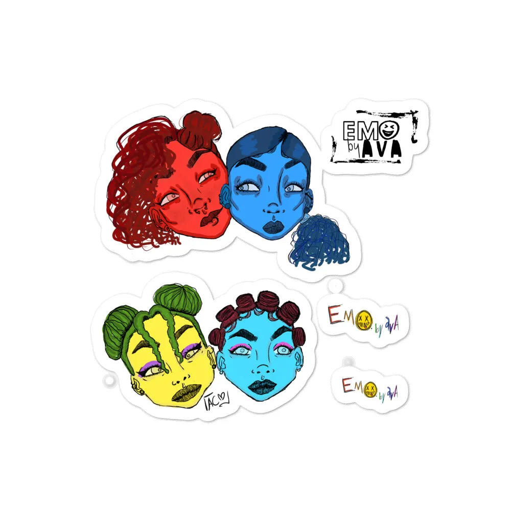 [THINK   BLUE] Bubble-free Stickers