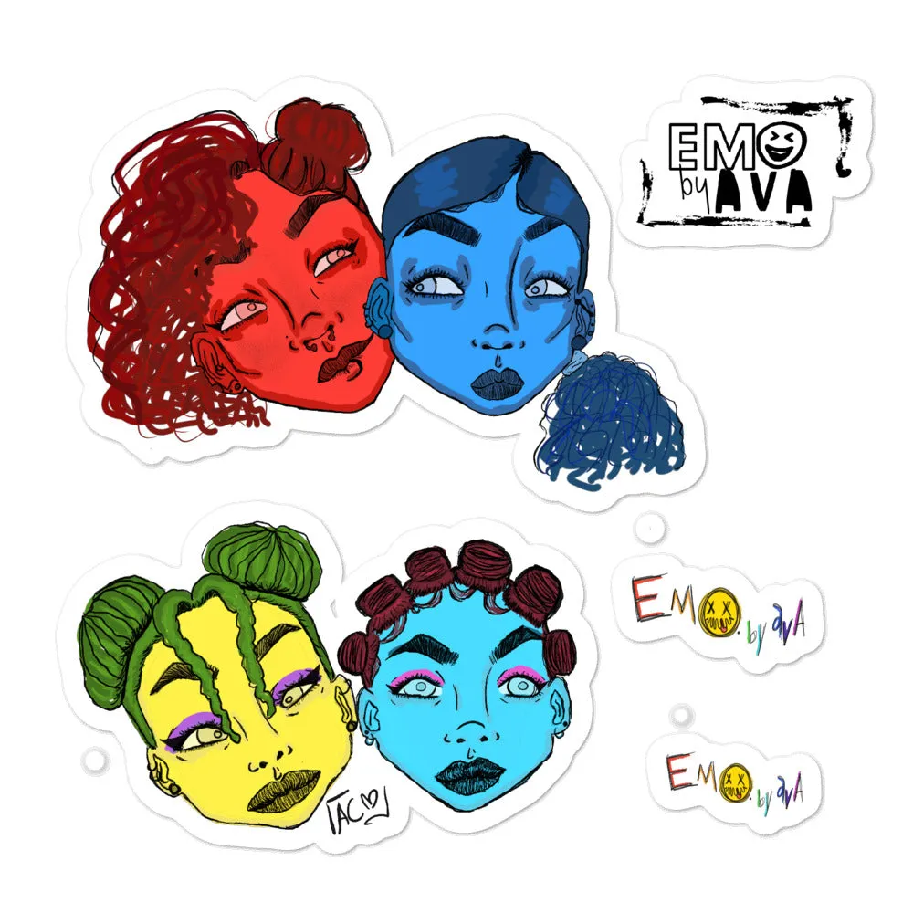 [THINK   BLUE] Bubble-free Stickers