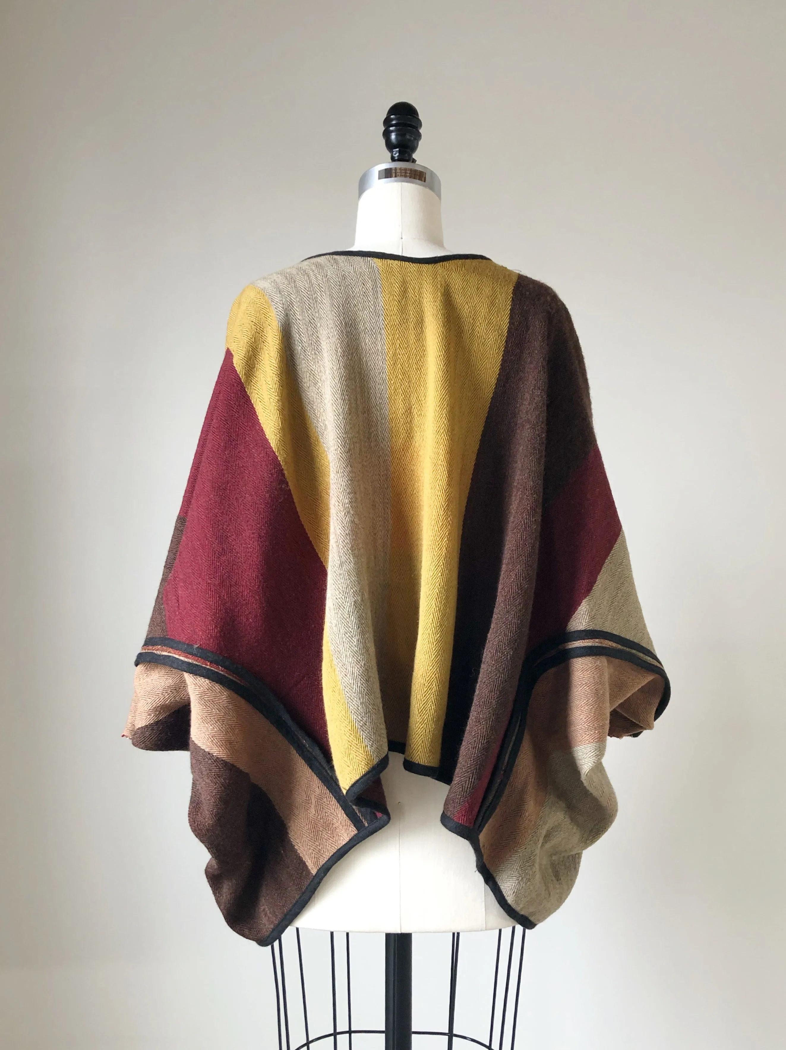 thistle hill wool and cotton herringbone kimono top