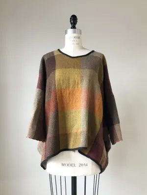 thistle hill wool and cotton herringbone kimono top