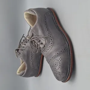 Tsubo S/N 8188-ELPH Men Sz 8 Cap Toe Oxfords distressed grey