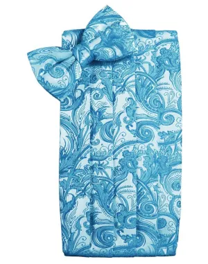 Turquoise Tapestry Kids Cummerbund