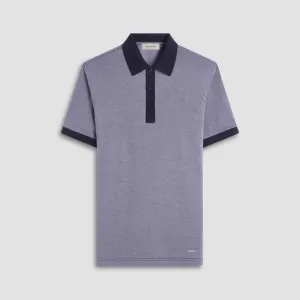 Two-Tone Bird's Eye Polo Shirt