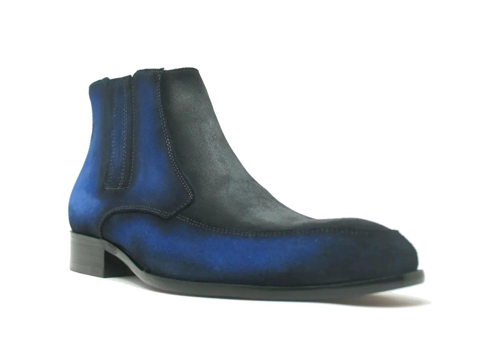 Two Tone Suede Chelsea Boots