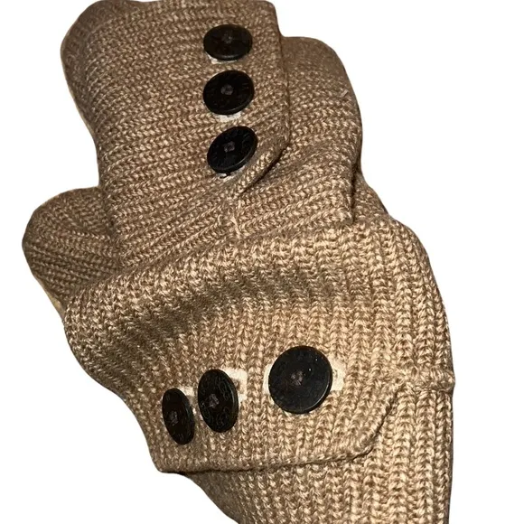 Ugg Classic Tan Tall Woven Textile Yarn Boots Size 7