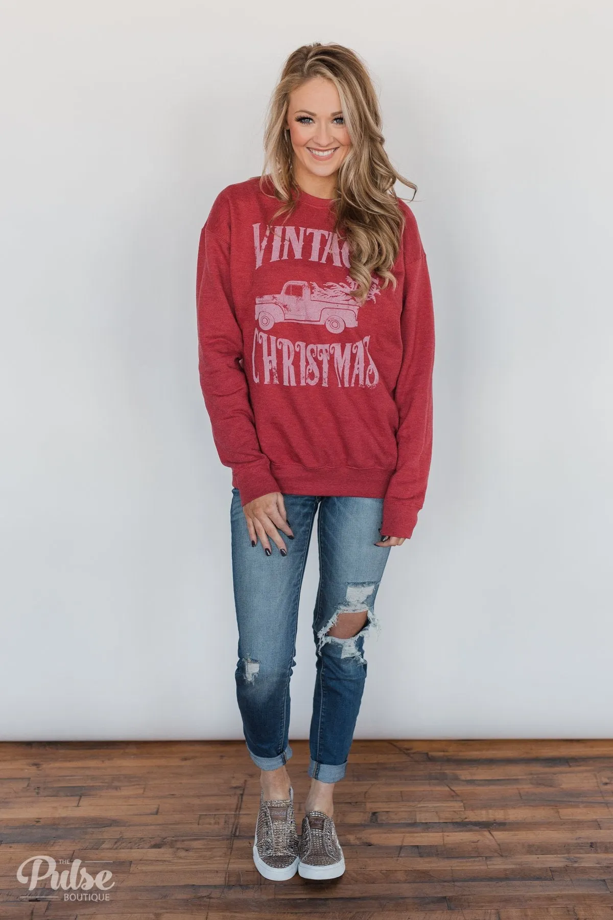 Vintage Christmas Crew Neck