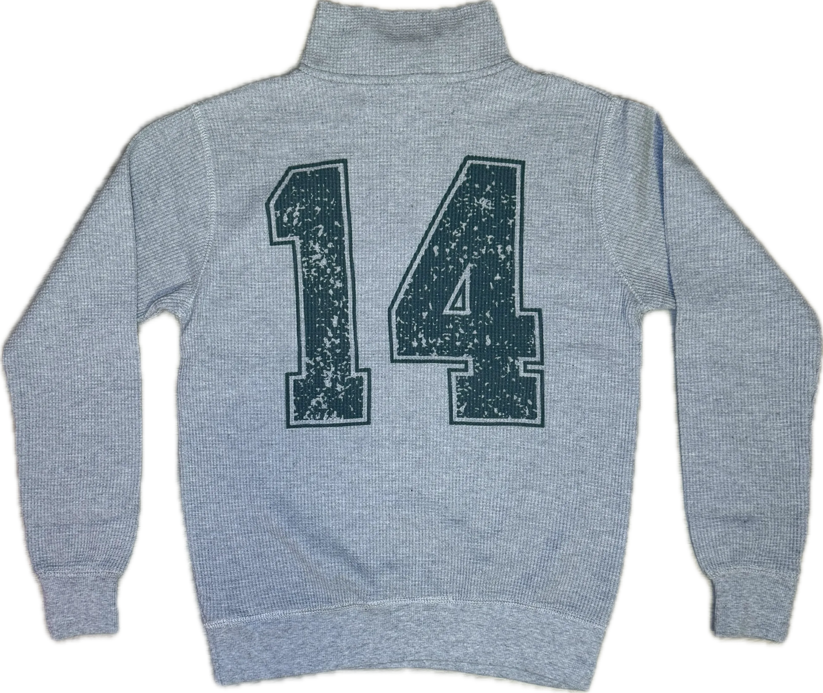 Vintage Havana- Smiley Grey Sweater 1/4 Zip