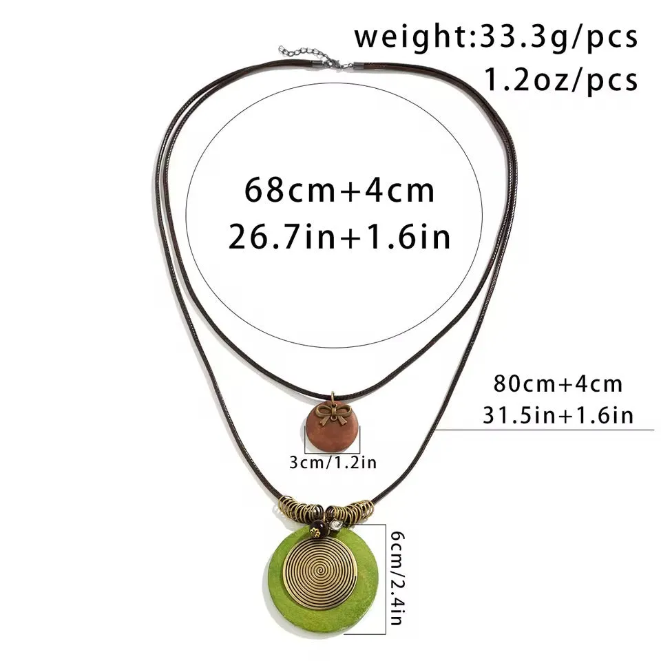 Vİntage Spiritual Woods Necklace