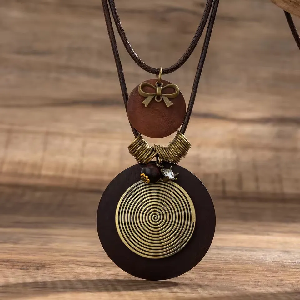 Vİntage Spiritual Woods Necklace