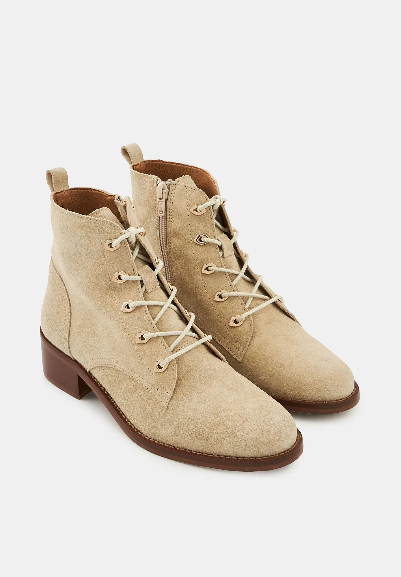 Wanda-Cuir Suede Crème