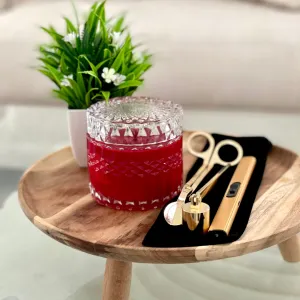 Warm Cinnamon Apple Wood Wick Candle Gift Set