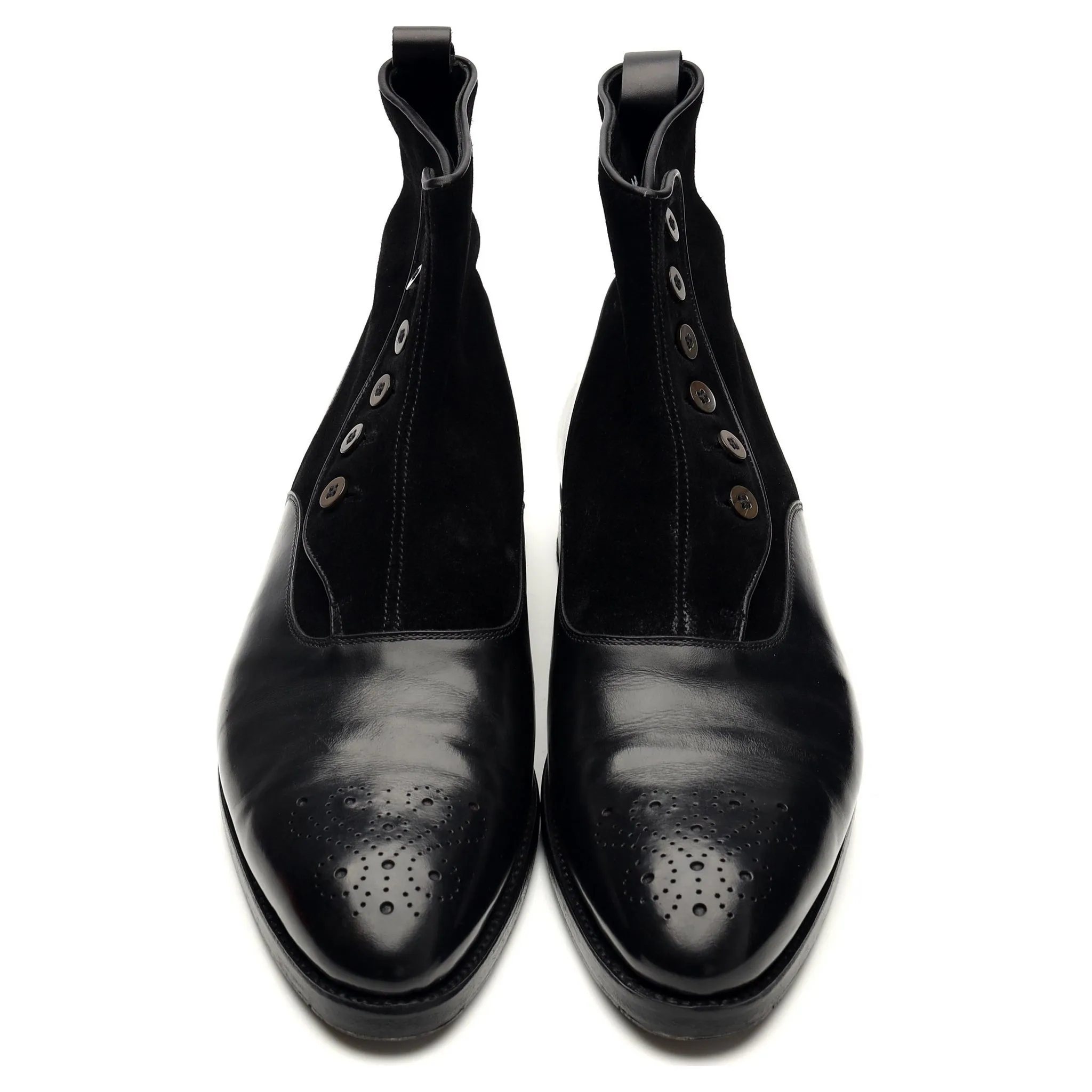 'Westlake' Black Leather and Suede Boot UK 9.5 E