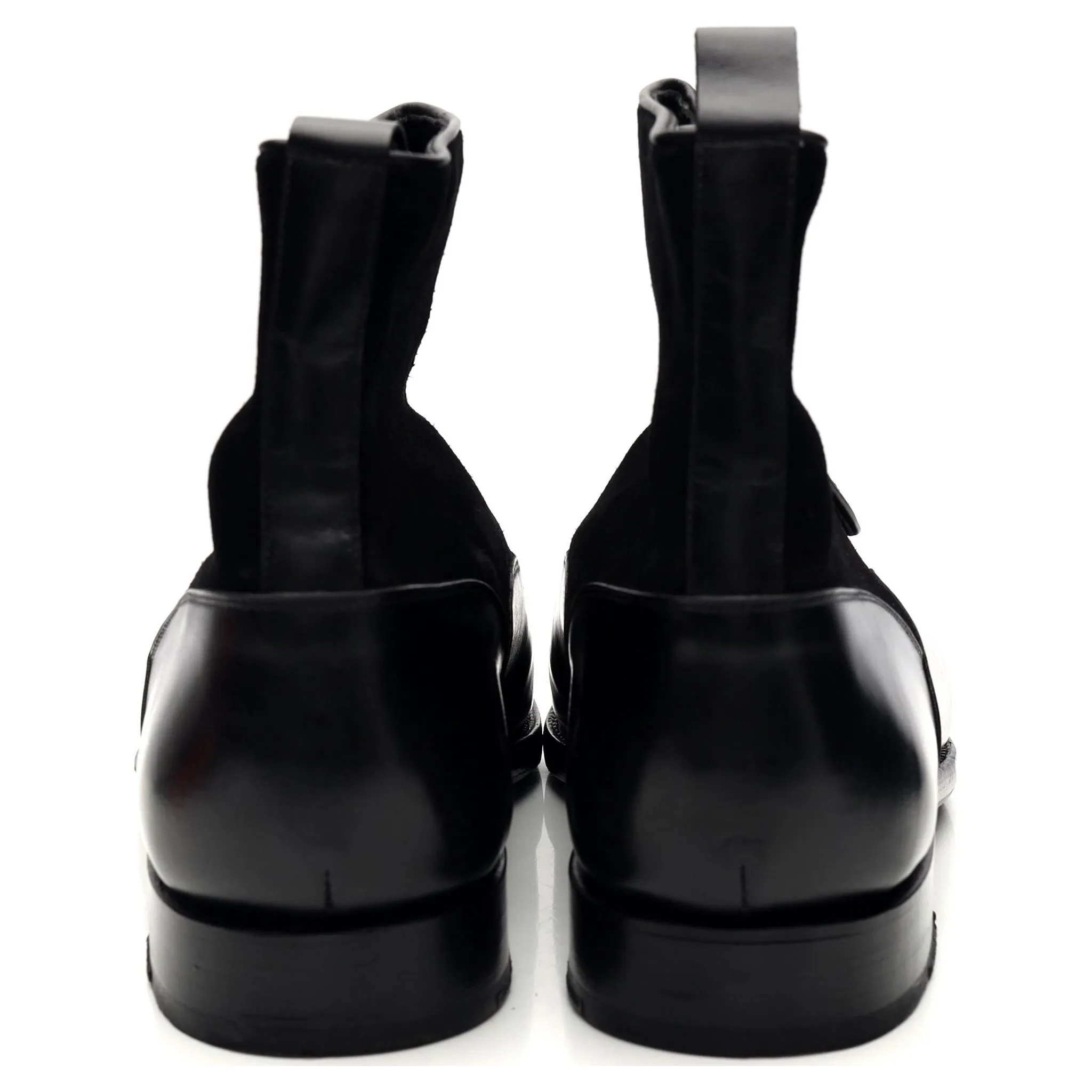 'Westlake' Black Leather and Suede Boot UK 9.5 E