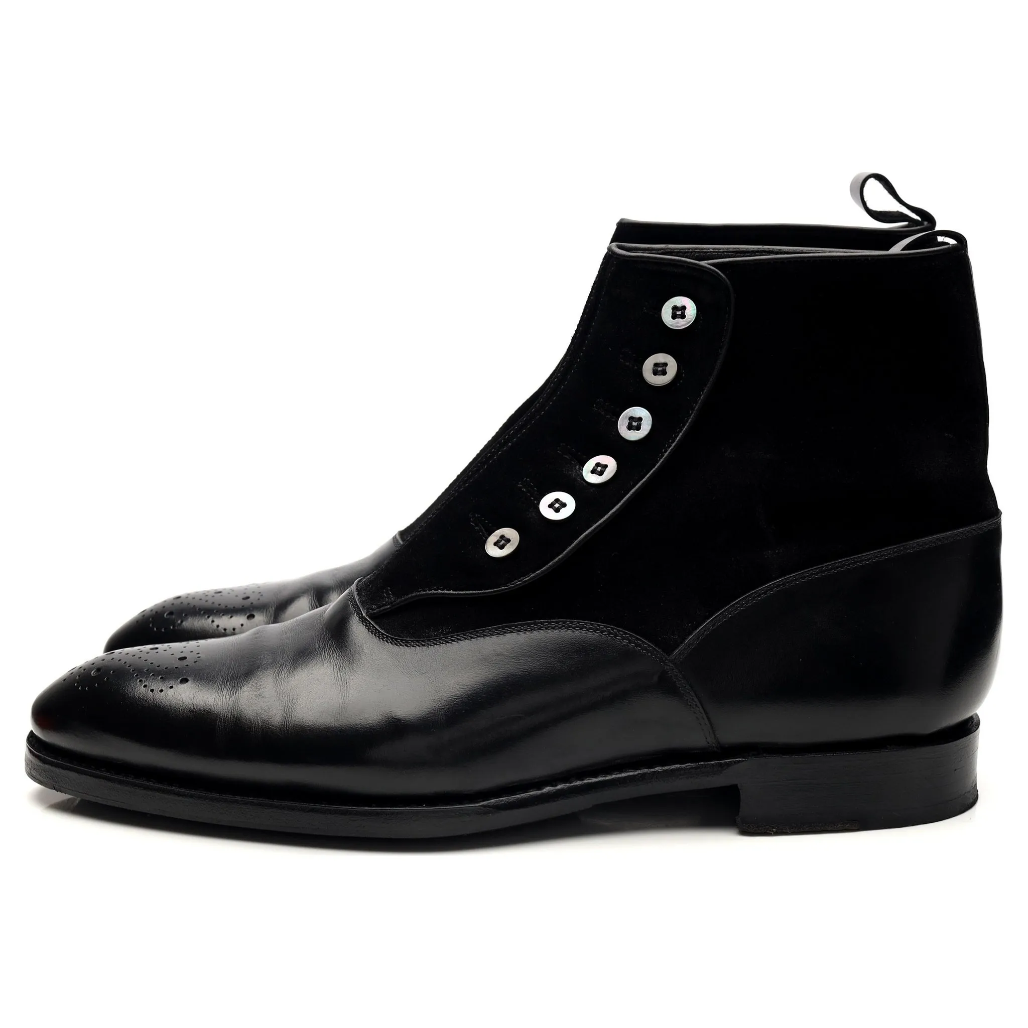 'Westlake' Black Leather and Suede Boot UK 9.5 E