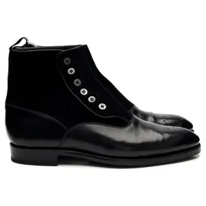 'Westlake' Black Leather and Suede Boot UK 9.5 E