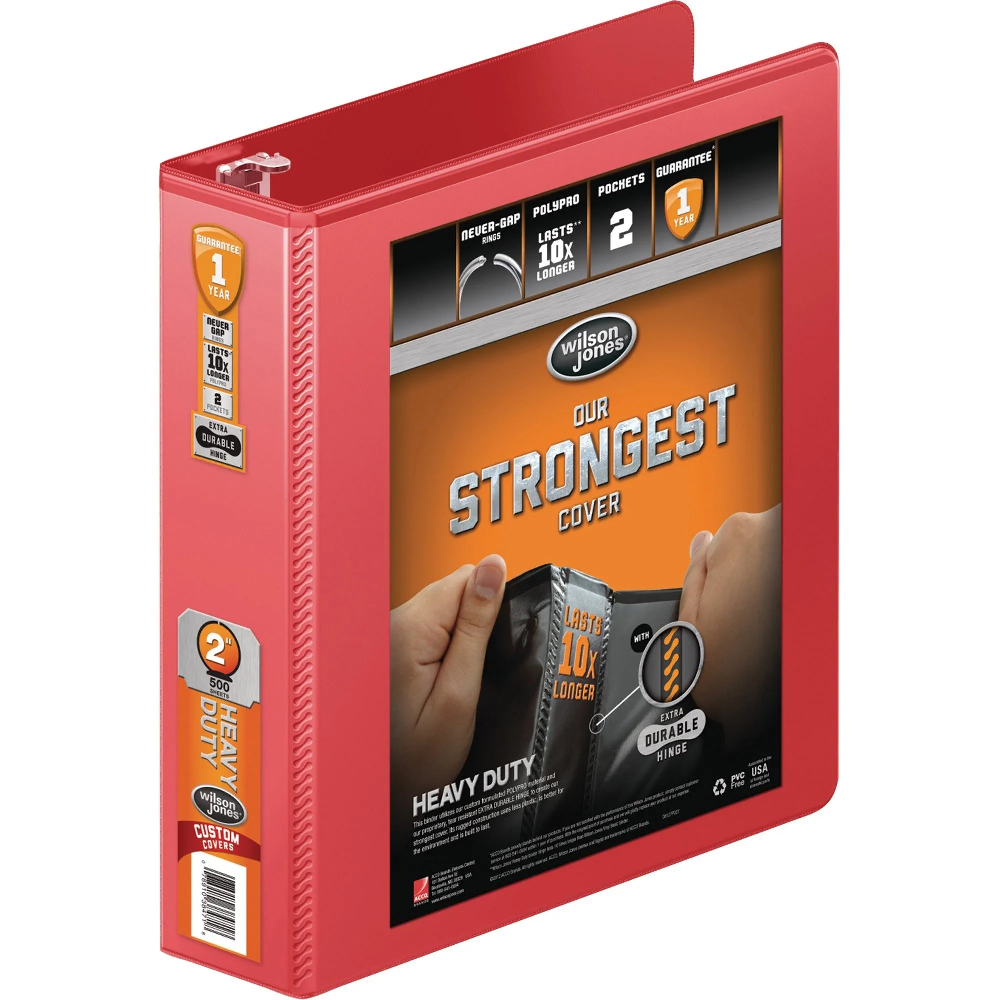 Wilson Jones Extra-Durable Hinge Heavy-Duty View Binder