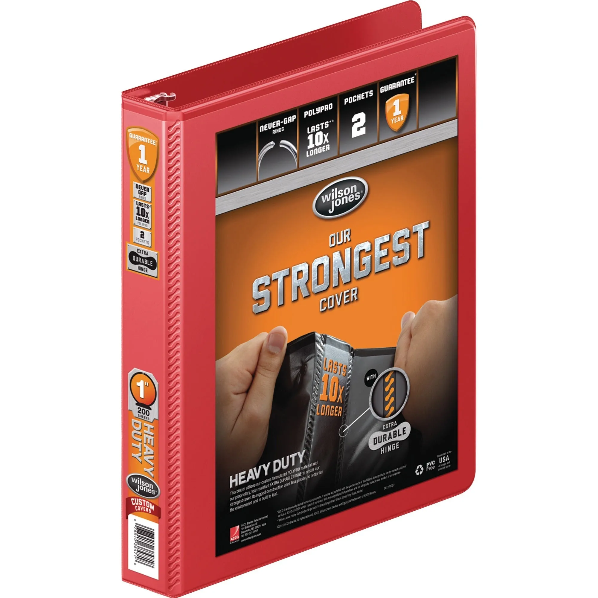 Wilson Jones Extra-Durable Hinge Heavy-Duty View Binder