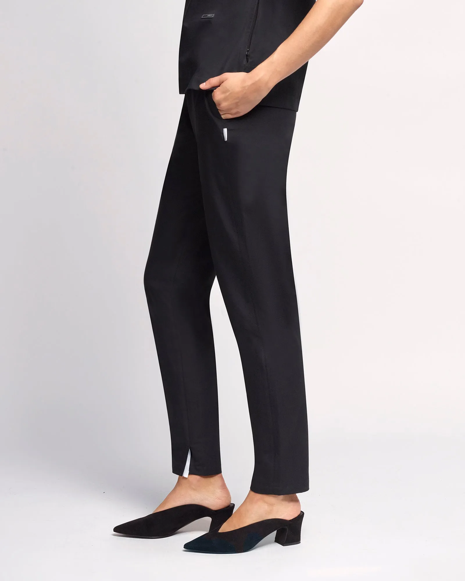 Women's Office Scrub Pant | Woven Stretch