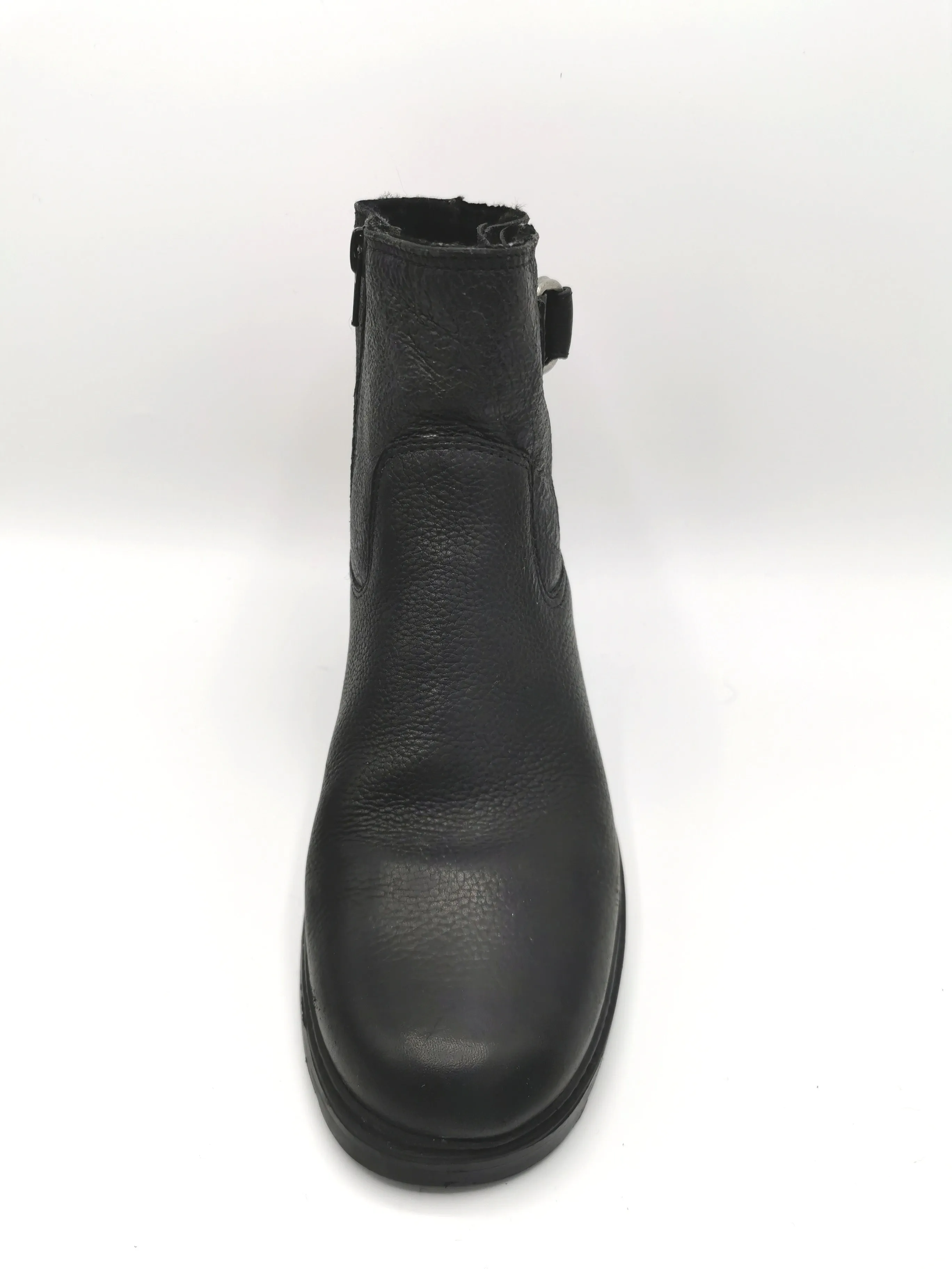 WOMENS SIZE 7 - TOGO, Black Leather, Winter Ankle Boots VGUC B23