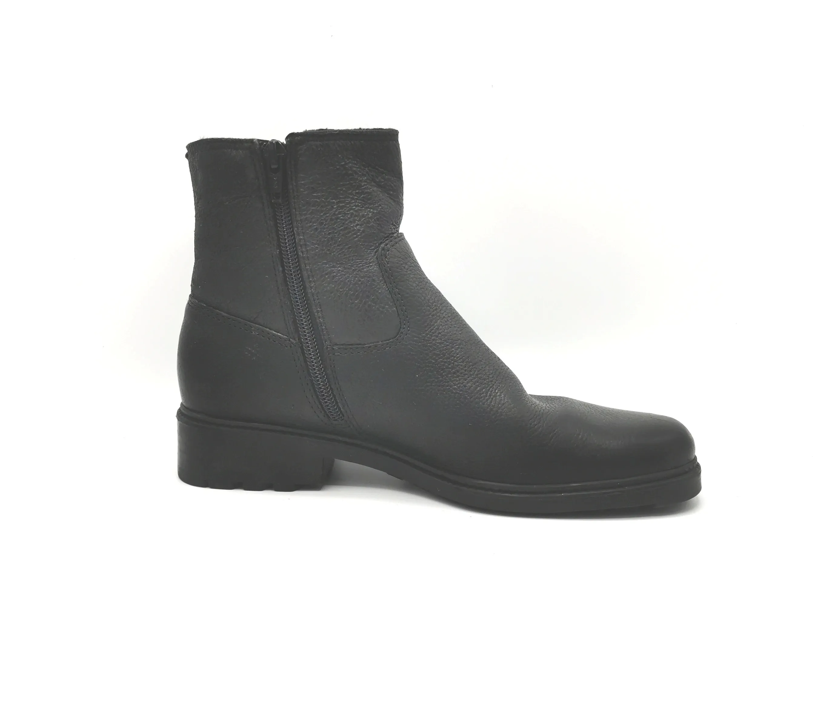 WOMENS SIZE 7 - TOGO, Black Leather, Winter Ankle Boots VGUC B23