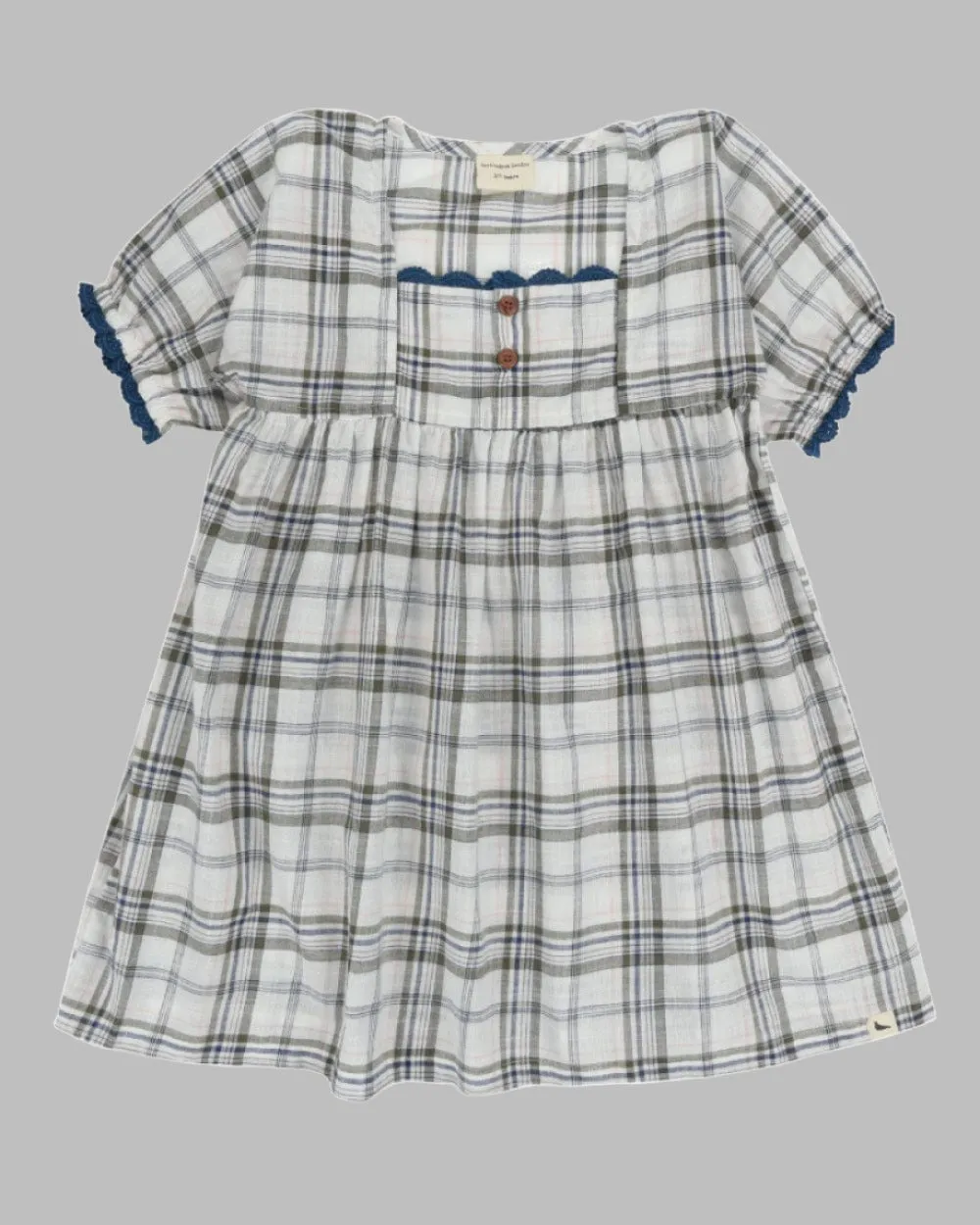 Woven Check Dress