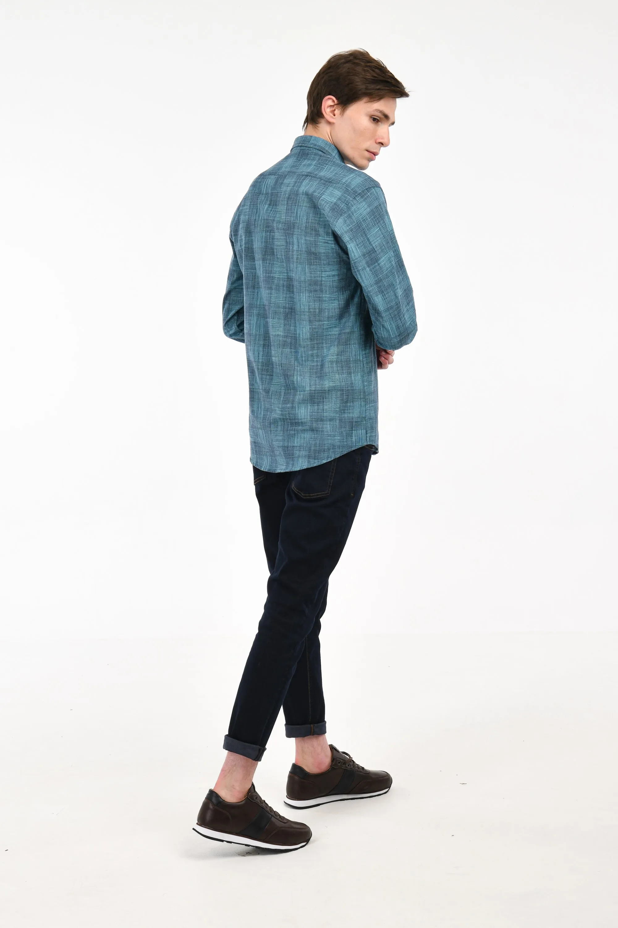 Woven Plaid Shirt