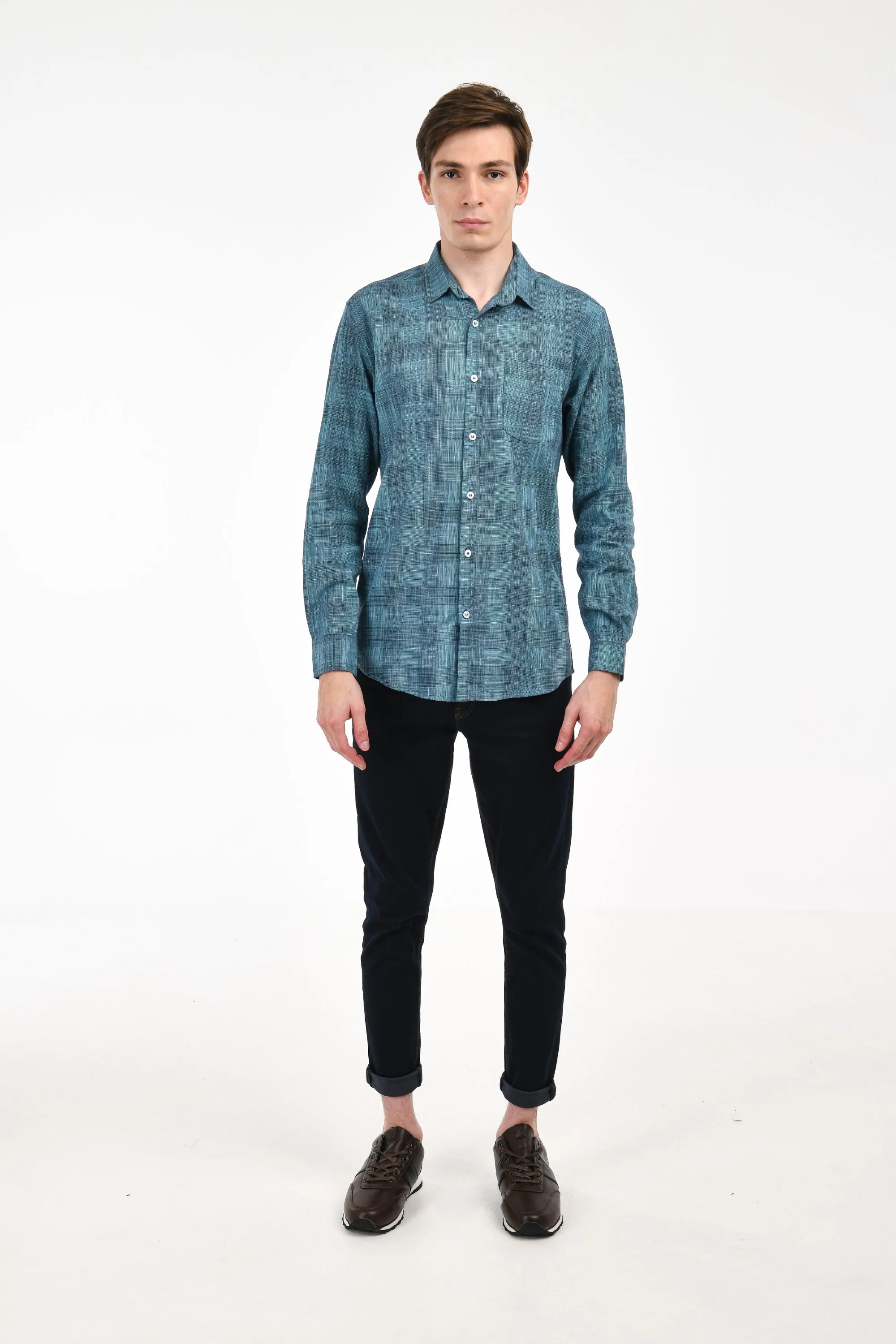 Woven Plaid Shirt