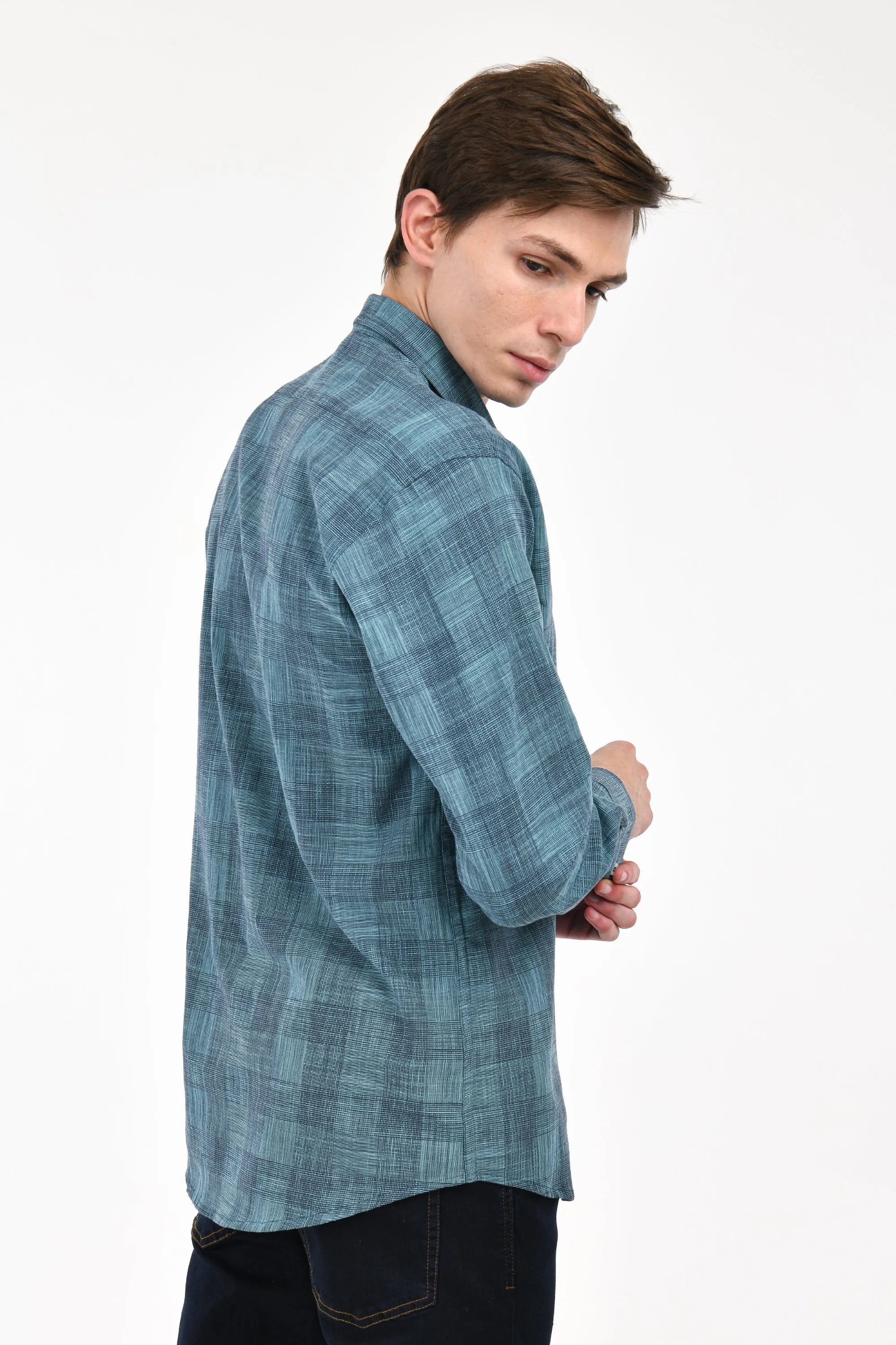 Woven Plaid Shirt