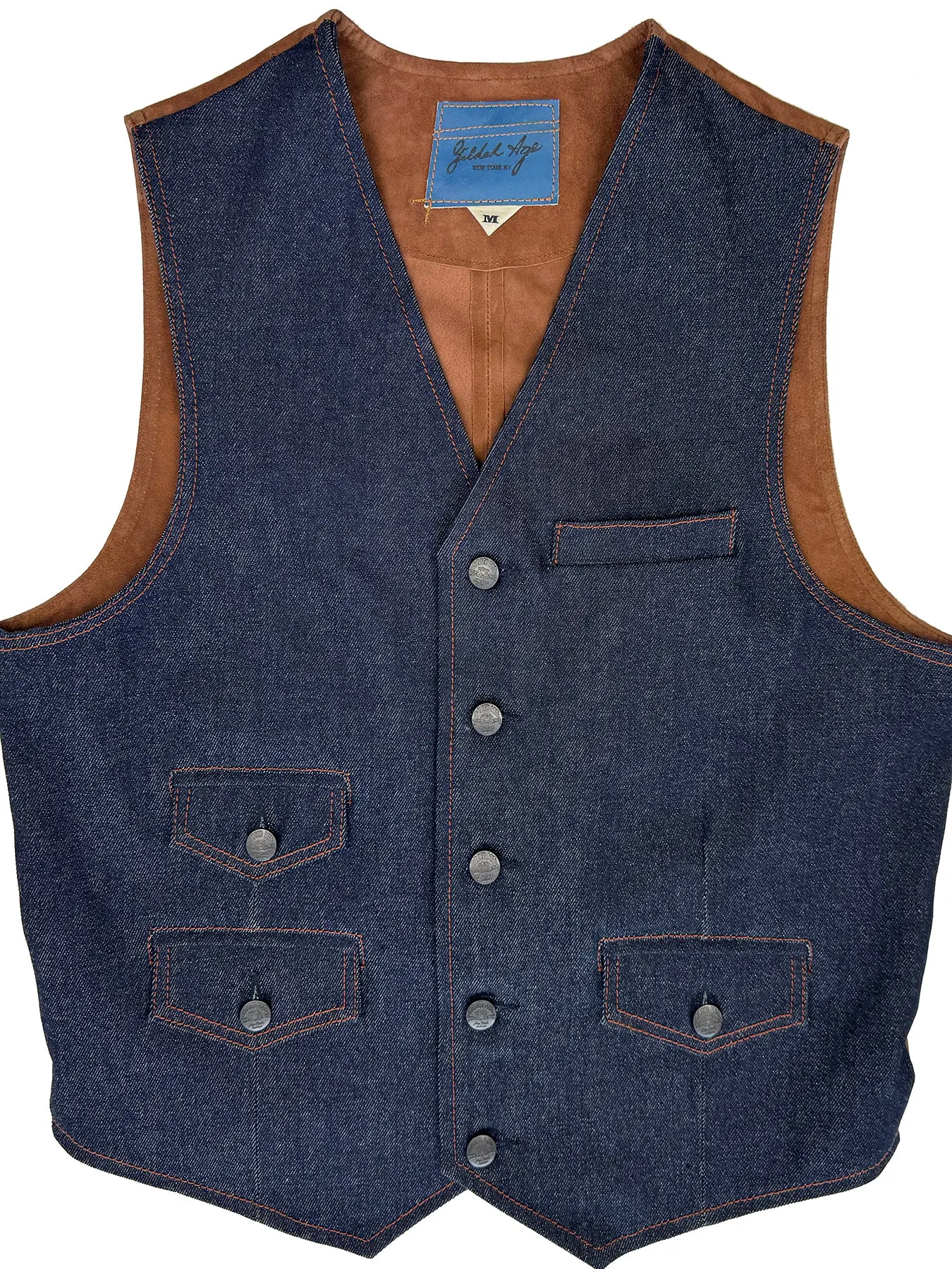 Wyatt Denim Suede Vest 4183
