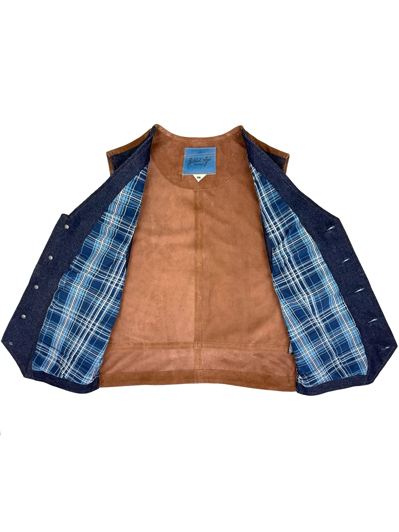Wyatt Denim Suede Vest 4183