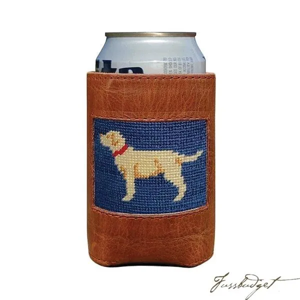 Yellow Lab Needlepoint Can Cooler